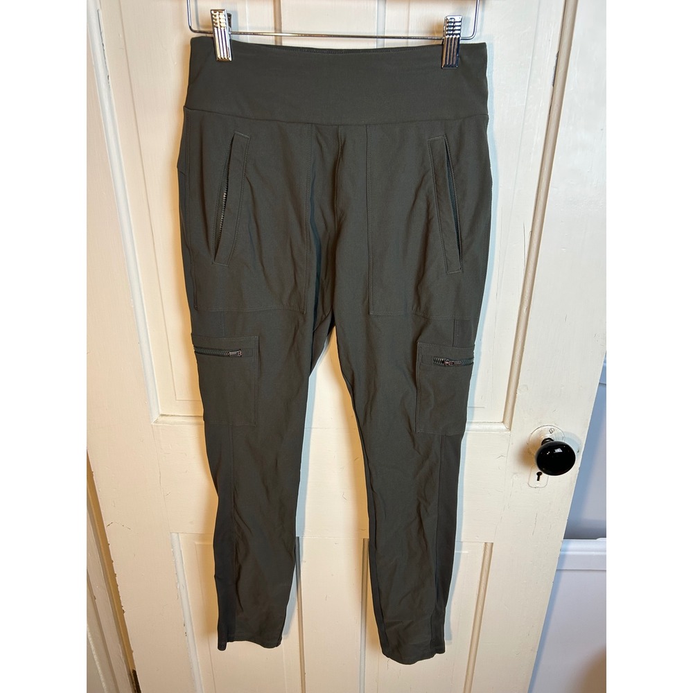 Athleta Headlands Hybrid Cargo II Pants 4 Dark Olive Green Hiking 353474 FA20